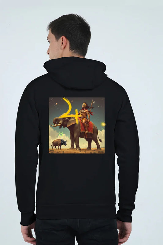 Cosmic Magic Mahakumbh Heavyweight Zip Hoodie (Unisex) – Jupiter in Taurus Design